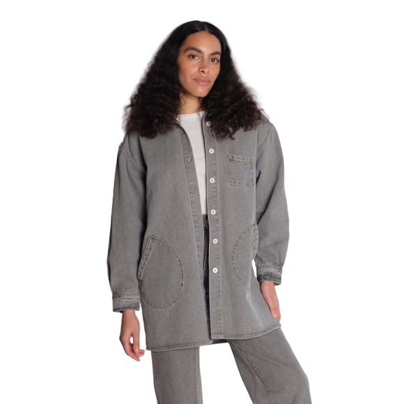 GREY JEAN SET (NWT ARCHIVAL) Jesse Kamm OKUDA Jacket - XS/S and HANDYS Sz 4 - Picture 1 of 1